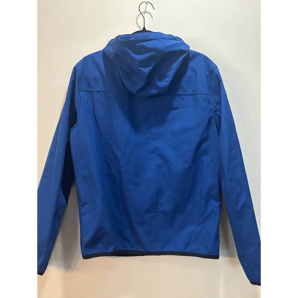 Levi's Mens Blue Softshell‎ Hooded Trucker Jacket M Full Zip Lightweight